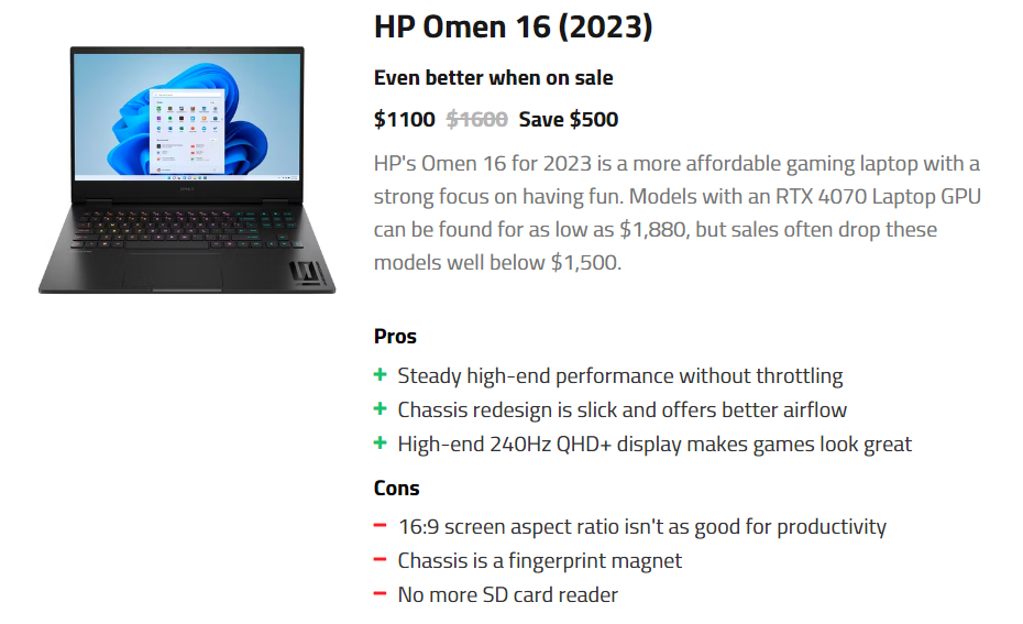 HP Omen 16