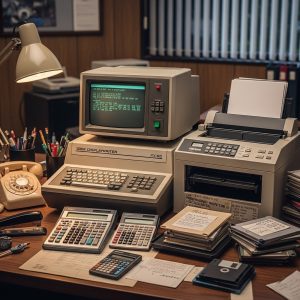 1980s Office setup
